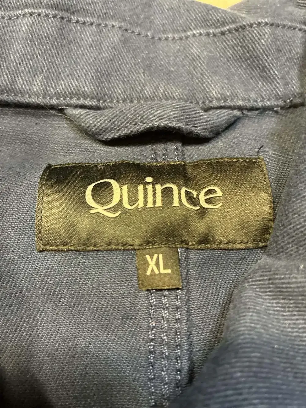 Quince Men's Canvas Chore Jacket in Navy, Size XL